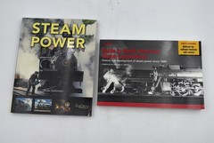 Guide to North American Steam Locomotives & Steam Power 2 Book Lot, PB.