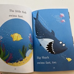 Step into Reading Ser.: Big Shark, Little Shark by Anna Membrino (2017, Trade…