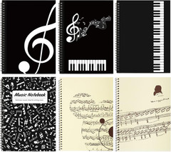Coguzed 100 Pages Blank Sheet Music Notebook – 26X19cm Staff Paper for Musicians
