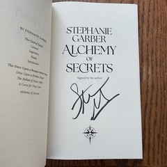 Signed Waterstones Alchemy of Secrets Stephanie Garber Key Cover