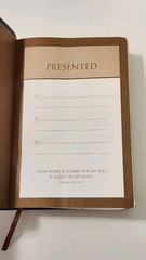 NIV, KJV, Parallel Bible, Large Print, Leathersoft, Navy/Tan.