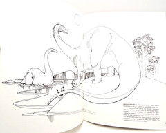 The Dinosaur Coloring Book by Anthony Rao (PB) & 2 Dinosaur Sticker Sets Vintage