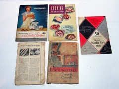 Lot 10 Vtg 1930s 1940s Cookbooks Planters Oil Carnation H-O Cereal Spry