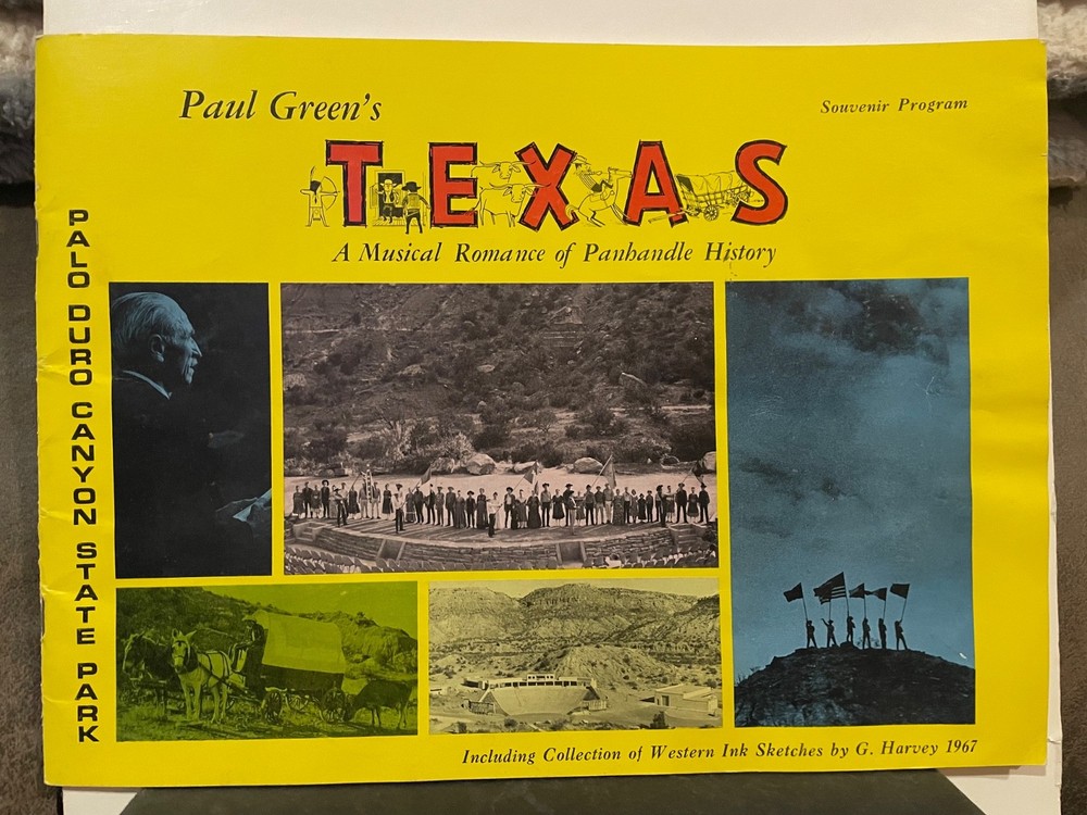 G. HARVEY 1967 26 ILLUSTRATIONS „TEXAS” PROGRAM VERY RARE! NICE