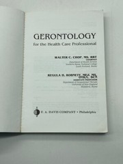 Gerontology for the Health Care Professional