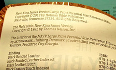 NKJV Bible Large Print Personal Reference Designer Series Natural Faith NIB