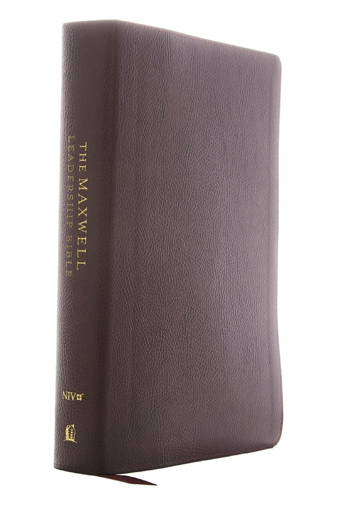 NIV, Maxwell Leadership Bible, 3rd Edition, Premium Bonded Leather, Burgundy