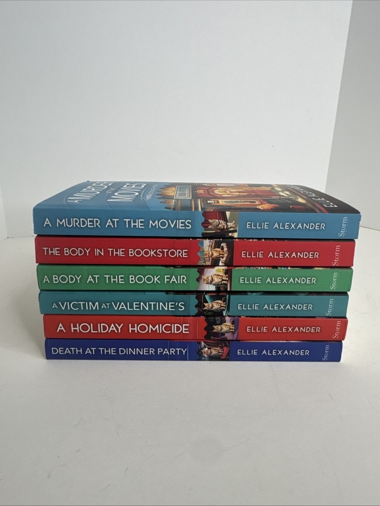 Lot of 6 Ellie Alexander SECRET BOOKCASE MYSTERY Book Lot Paperback Rare