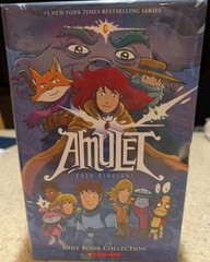 Lot 9 AMULET Books #1-9 Complete Series Set by Kazu Kibuishi Graphic Novels