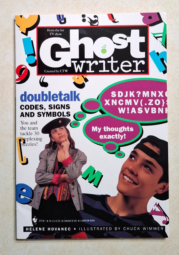 Ghostwriter Doubletalk Activity Book UNUSED PBS Paperback TV Show 1990s Vintage
