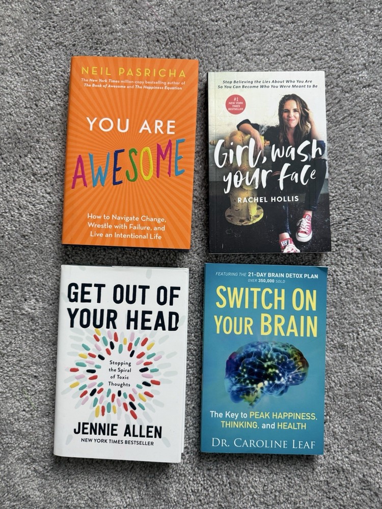 Lot of 4 “Self-Help” 2 HC & 2 soft cover Books