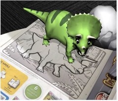 Dinosaurs & Baby Animals – Interactive Coloring & Activity Book4D Set of 2 Book