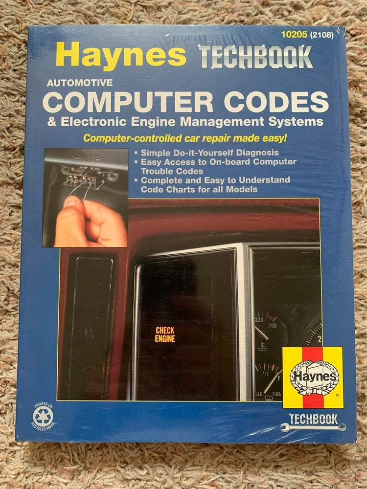 Haynes AUTOMOTIVE COMPUTER CODES & Electronic Engine TECHBOOK! 10205, BRAND NEW