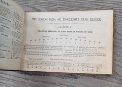 1853 Music Reader Book – The Singing Bird by William B. Bradbury 176 pages