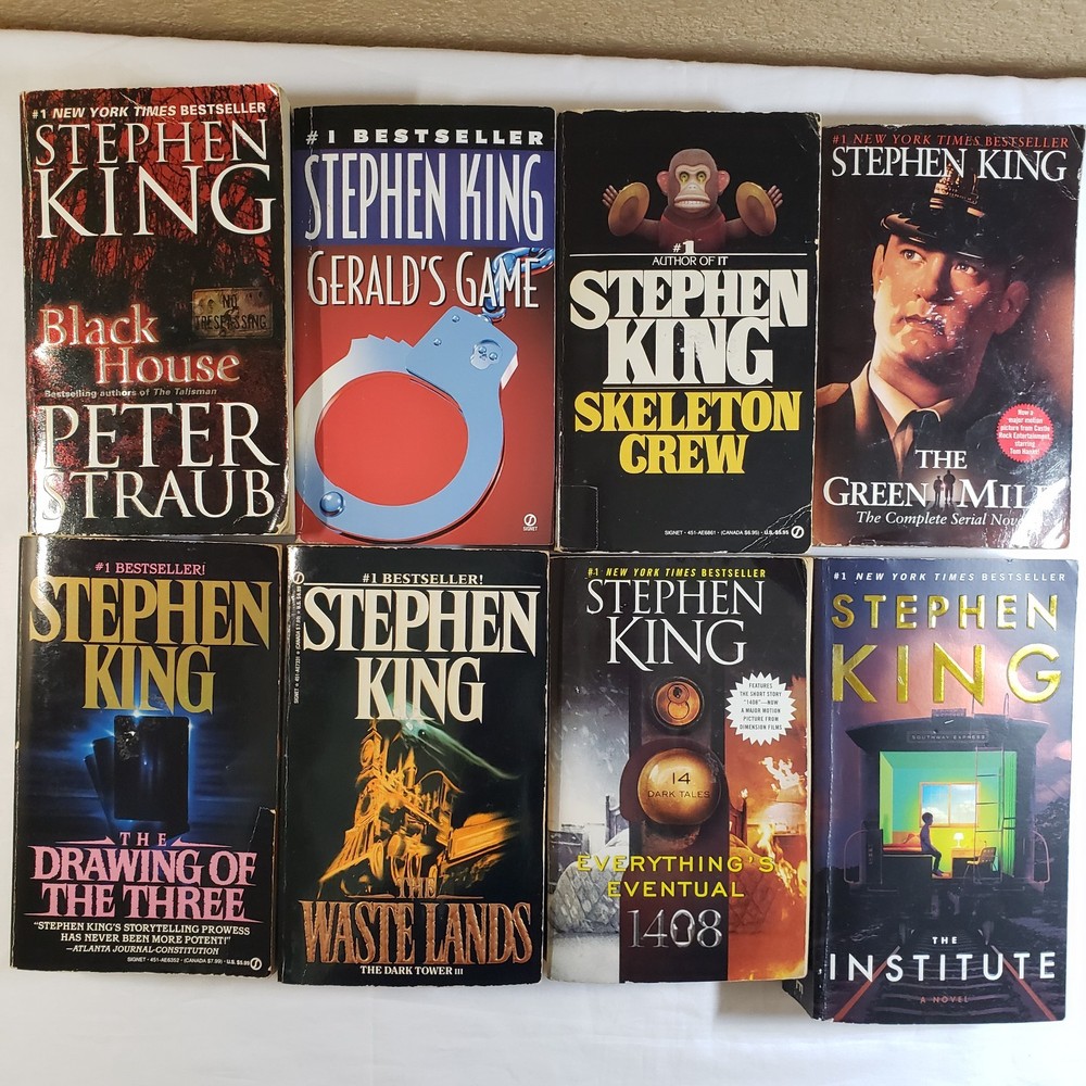 Stephen King Books. Skeleton Crew. Drawing Of The Three. The Waste Lands. 1408 +