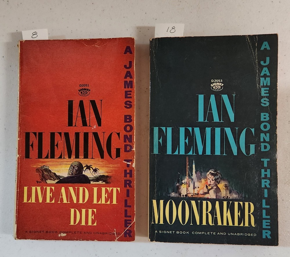 JAMES BOND • Ian Fleming • Vintage Signet Paperback Lot #2