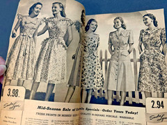 Vintage Spiegel Spring & Summer 1947 Catalog Fashion Home Paper Back Order Form