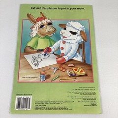 Shari Lewis lamb Chop & Friends Sticker Fun Coloring Book Golden Vintage 1994