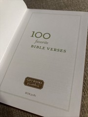 Hallmark 100 Favorite Bible Verses Faux Leather Bound Gold Edges Bookmark 2005