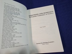 Sanctions & Dominion : Economic Commentary on Numbers – Gary North Hardcover