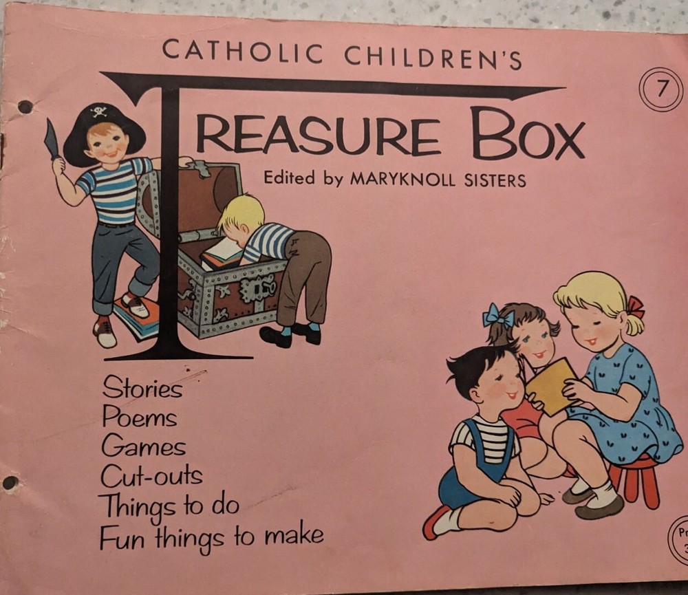 Vintage Catholic Children’s Treasure Box No. 7 1958 Story Of Mary God’s Mother
