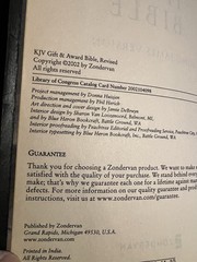 Holy Bible King James Version Red Letter Study Helps Dict. 2002 Zondervan KJV