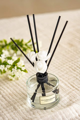 Reed Diffuser Set 6.7Oz (200Ml) Clean Cotton Scented Diffuser with Sticks Home F