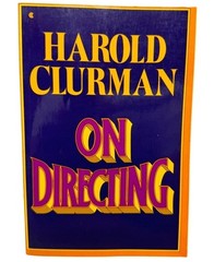 On Directing book paperback 1974 english Macmillan 308pgs Harold Clurman READ