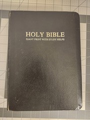 HOLY BIBLE Giant Print with Study Helps KJV Red Letter ~ Dugan 710 Black 1984 SC