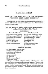 1917 War Cook Book For American Women 32 Pages