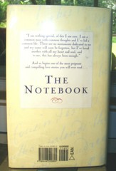The Notebook by Nicholas Sparks (1996) HC.DJ. 2nd Printing. Signed. Near Fine