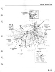 HONDA TRX350 Fourtrax Foreman ATV Service Manual 1985-1989 – WIRE BOUND – COVERS