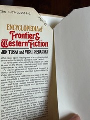 Encyclopedia of Frontier &Western Fiction 1983 Hardcover with DJ 1st Edition