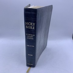 Holy Bible Scofield Study System NASB 5514RRL RARE Leather NASB Red Letter 2005