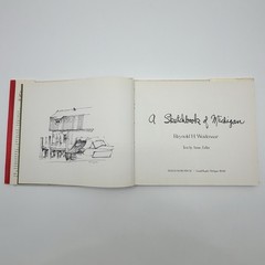 A Sketchbook Of Michigan Reynold H. Weidenaar-Signed-1980 Baker Book House /cb
