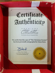 Glenn Beck – THE CHRISTMAS SWEATER – Boxed Hardcover w/DJ – SIGNED by Beck w/COA