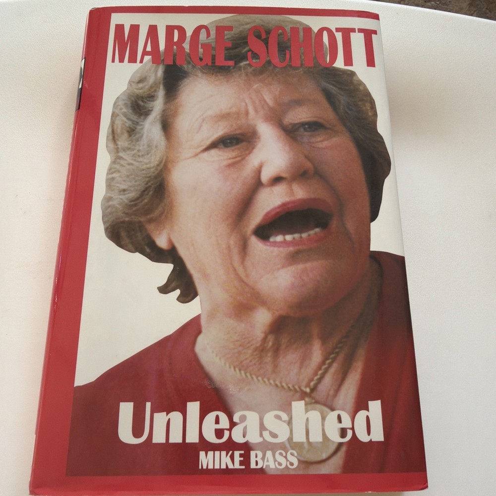Marge Schott Unleashed Mike Bass 1993 1st Edition HC DJ Cincinnati Reds MLB