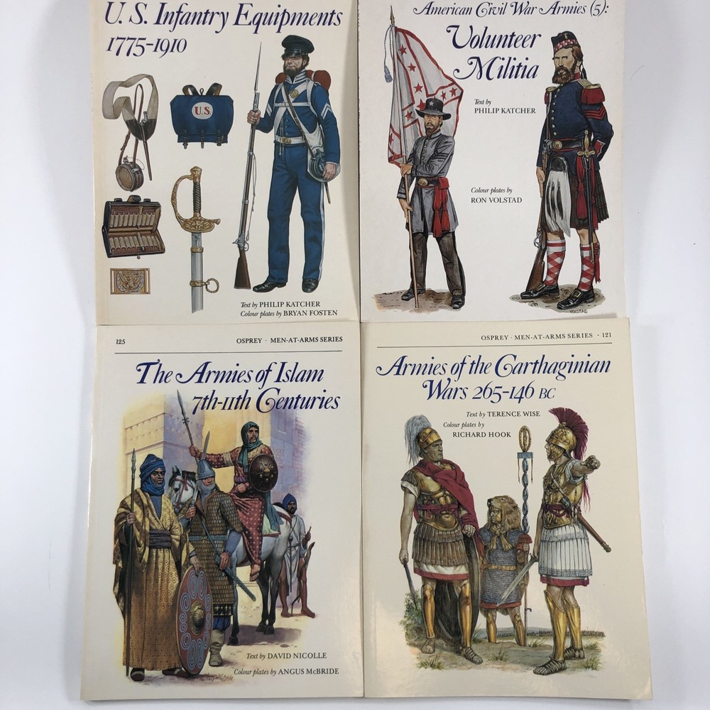 Osprey MEN-AT-ARMS [lot of 4] Armies of Islam Armis of Carthaginian 207 214 PB