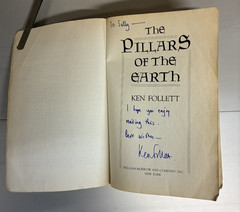 Pillars of the Earth by Ken Follet SIGNED Trade PB 1989