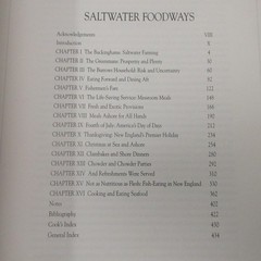 SALTWATER FOODWAYS Signed Oliver Food Recipe History Colonial New England Coast