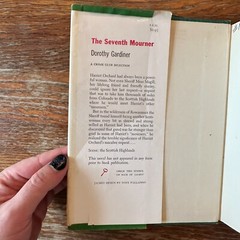 The 7th Mourner by Dorothy Gardiner 1958 Crime Club First Edition Hardcover GOOD