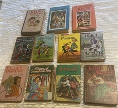 Huge Lot 11 Vintage Hardback Children’s Classics: Barbie, Little Men, 50’s 60’s