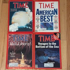 Vintage TIME Magazine 1986 Lot of 4 Challenger Space Titanic Liberty