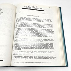 The Ayn Rand Letter Volumes I-IV 1971-1976 1st Print 1979 (+ Extras)