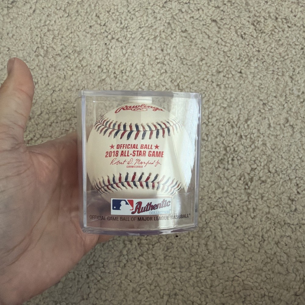 2018 All-Star Game Rawlings Official MLB Leather Game Baseball Robert Manfred –