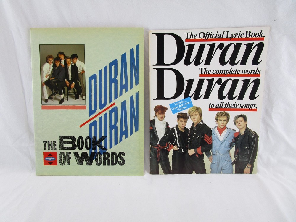 Duran Duran The Book Of Words & The Official Lyric Book Used