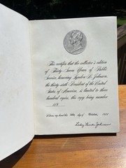 Limited Edition 37 Years Of Public Service Lyndon B. Johnson Signed Lady Bird
