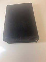 The Holy Bible 1950 Golden Book Thumb Leather Binding Leonard Mounteney KJV VTG