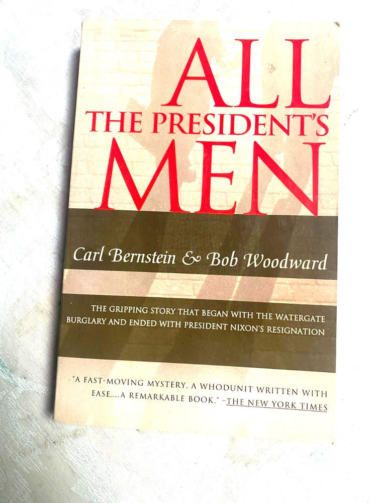 RARE TRADE! All the President’s Men by Bob Woodward & Carl Bernstein 1994 GREAT