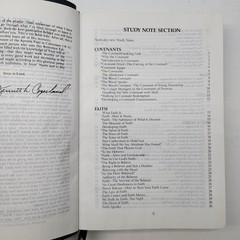 Kenneth Copeland Bible 1991 Genuine Leather Navy Blue Reference Concordance KJV